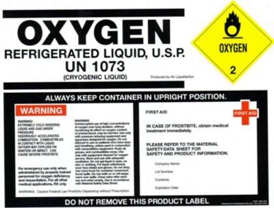 Liquid Label - ADF Large LQ O2 label